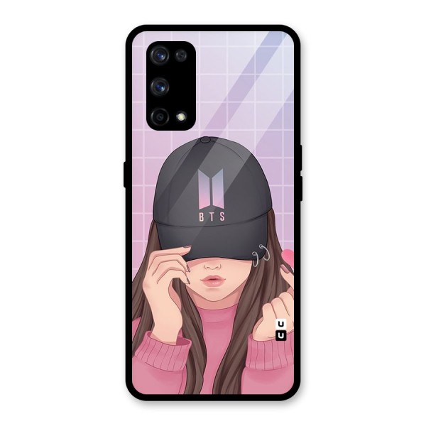 Anime Beautiful BTS Girl Glass Back Case for Realme X7 Pro