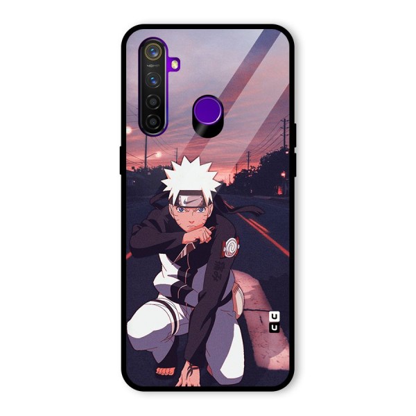 Anime Naruto Aesthetic Glass Back Case for Realme 5 Pro