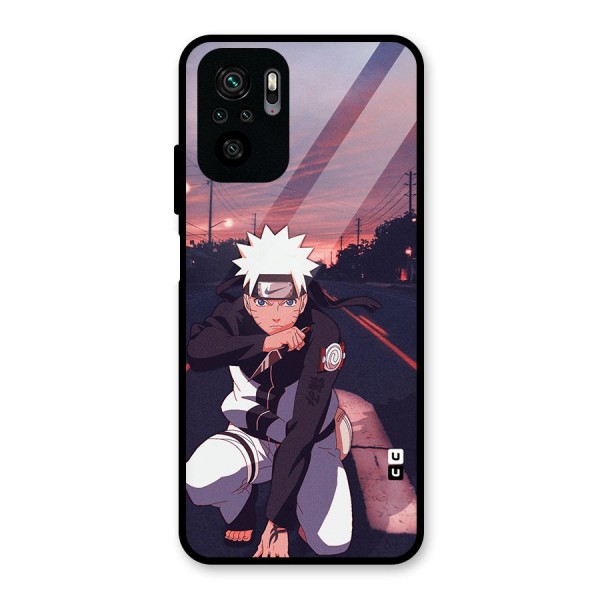 Anime Naruto Aesthetic Glass Back Case for Redmi Note 10S