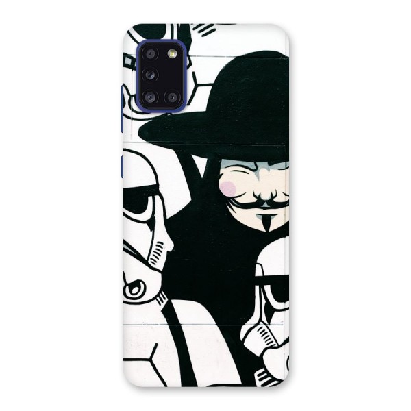 Anonymous Hat Back Case for Galaxy A31
