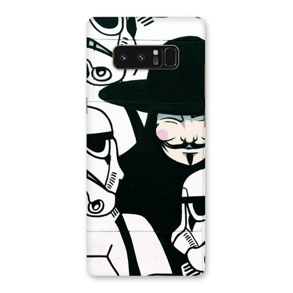Anonymous Hat Back Case for Galaxy Note 8