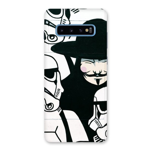 Anonymous Hat Back Case for Galaxy S10 Plus
