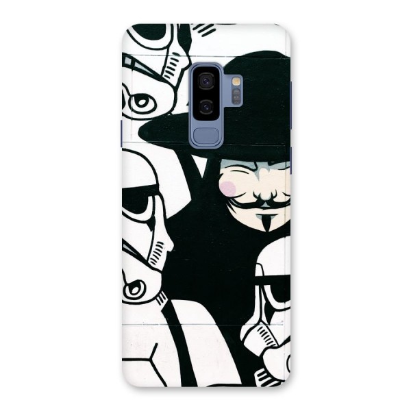 Anonymous Hat Back Case for Galaxy S9 Plus