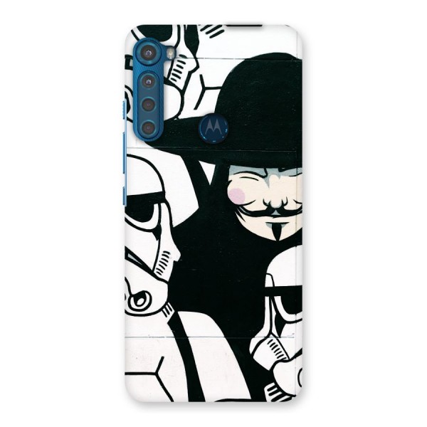 Anonymous Hat Back Case for Motorola One Fusion Plus