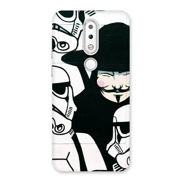 Anonymous Hat Back Case for Nokia 6.1 Plus