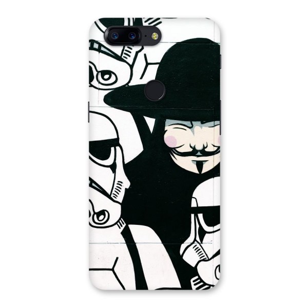 Anonymous Hat Back Case for OnePlus 5T
