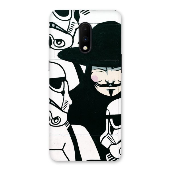 Anonymous Hat Back Case for OnePlus 7