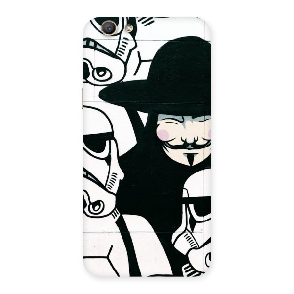 Anonymous Hat Back Case for Oppo A59