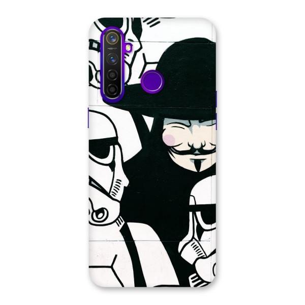 Anonymous Hat Back Case for Realme 5 Pro