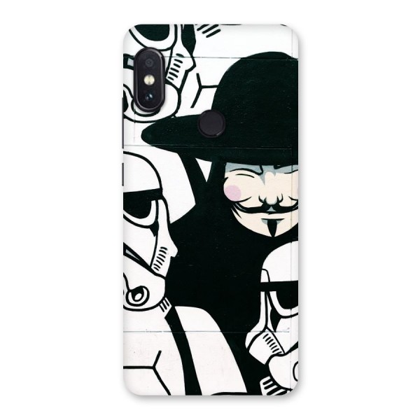 Anonymous Hat Back Case for Redmi Note 5 Pro