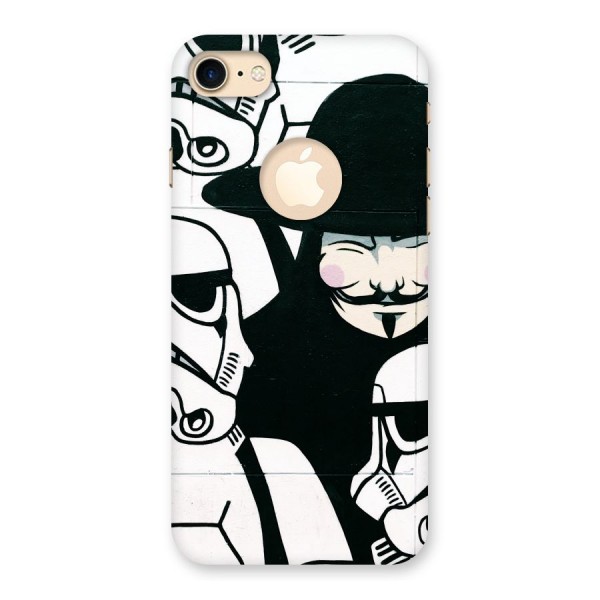 Anonymous Hat Back Case for iPhone 7 Logo Cut