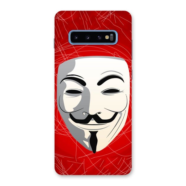 Anonymous Mask Abstract Back Case for Galaxy S10 Plus