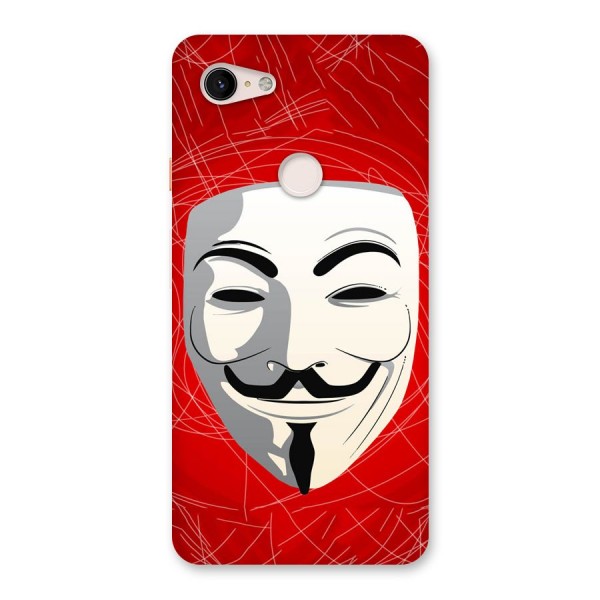 Anonymous Mask Abstract Back Case for Google Pixel 3 XL
