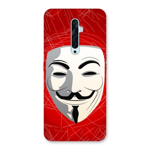 Anonymous Mask Abstract Back Case for Oppo Reno2 F