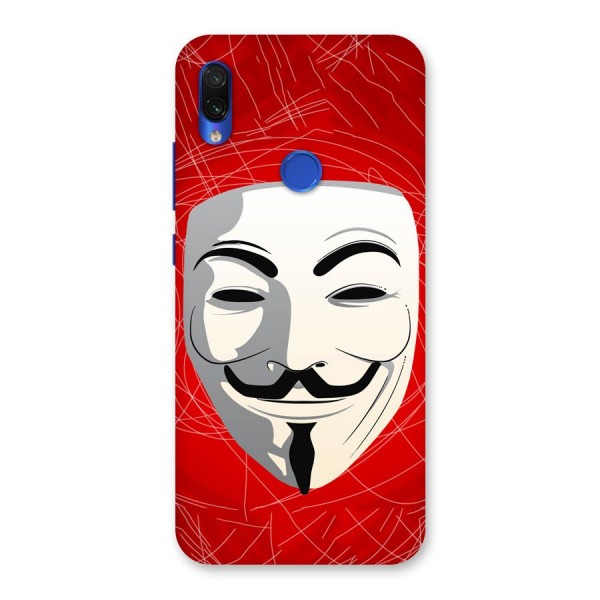 Anonymous Mask Abstract Back Case for Redmi Note 7S