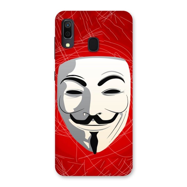 Anonymous Mask Abstract  Back Case for Galaxy A30