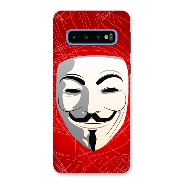 Anonymous Mask Abstract  Back Case for Galaxy S10