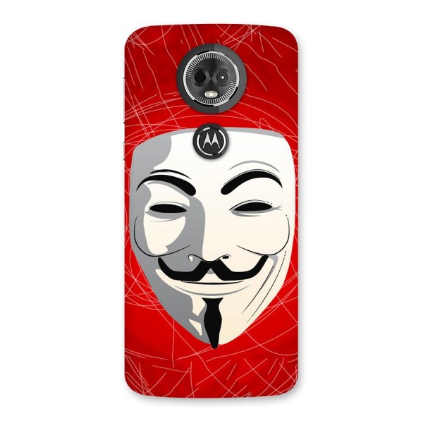 Anonymous Mask Abstract  Back Case for Moto E5 Plus