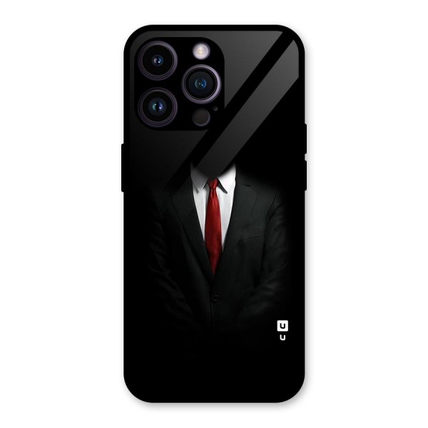 Anonymous Suit Glass Back Case for iPhone 14 Pro Max