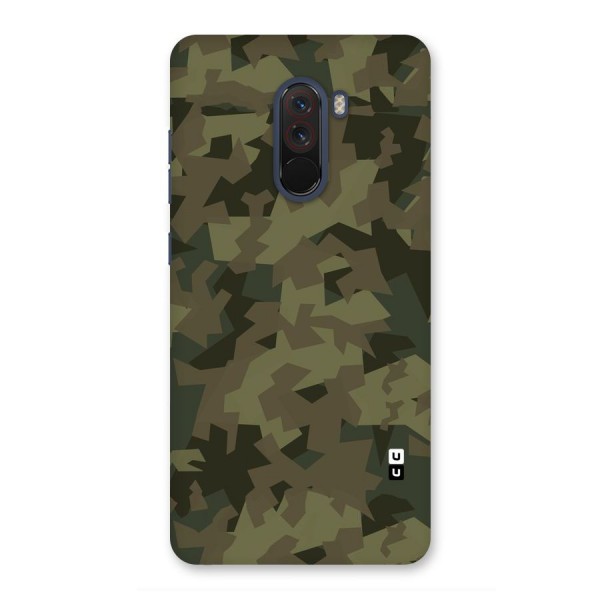 Army Abstract Back Case for Poco F1