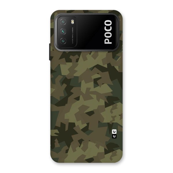 Army Abstract Back Case for Poco M3