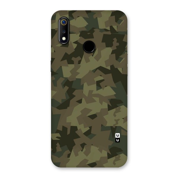 Army Abstract Back Case for Realme 3