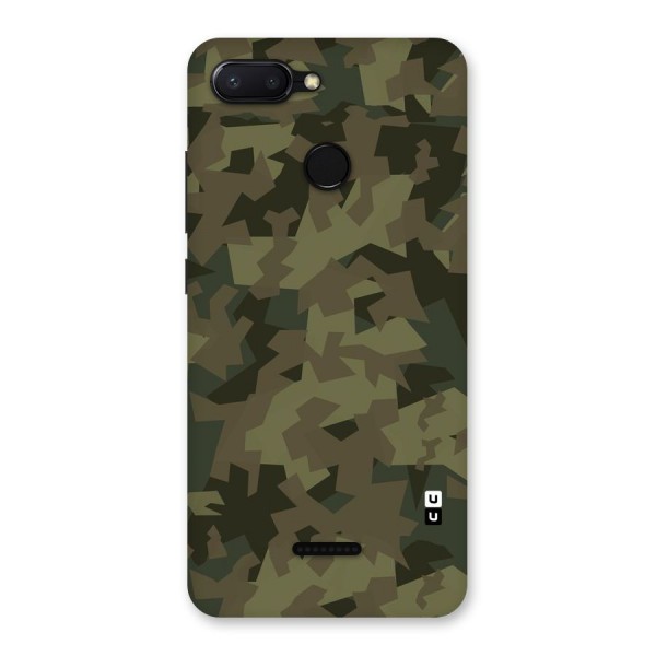 Army Abstract Back Case for Redmi 6