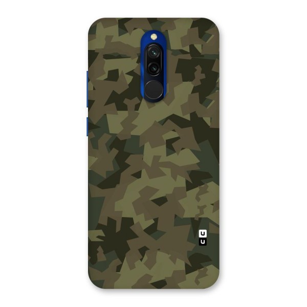 Army Abstract Back Case for Redmi 8