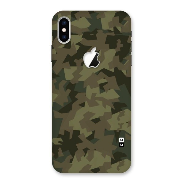 Army Abstract Back Case for iPhone XS Max Apple Cut