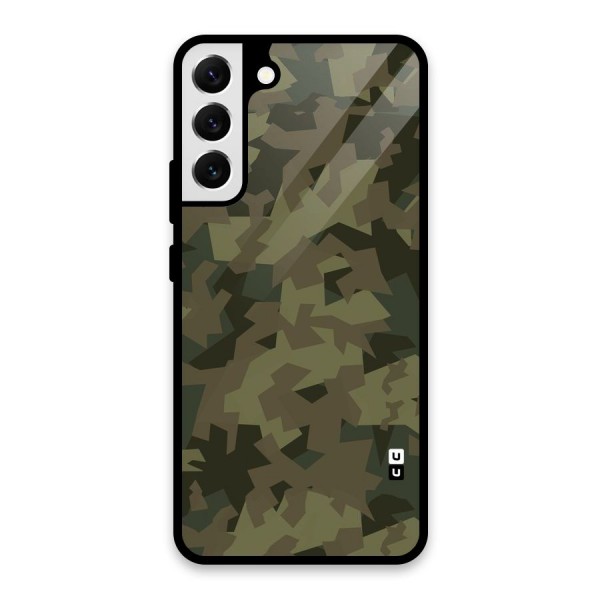 Army Abstract Glass Back Case for Galaxy S22 Plus 5G