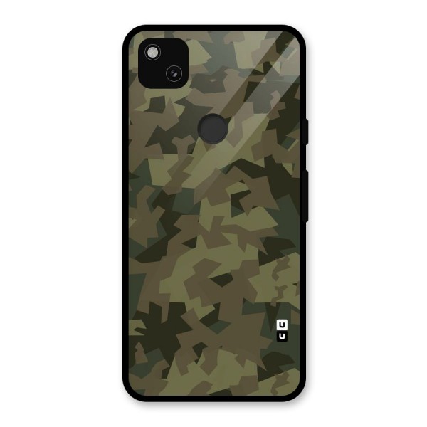Army Abstract Glass Back Case for Google Pixel 4a