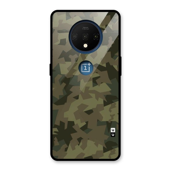 Army Abstract Glass Back Case for OnePlus 7T
