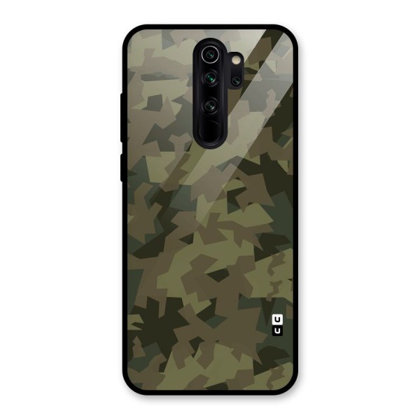 Army Abstract Glass Back Case for Redmi Note 8 Pro
