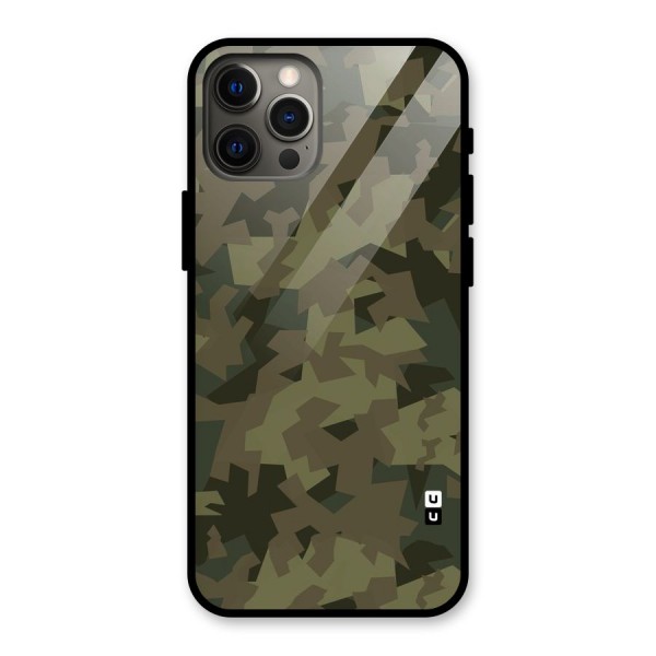 Army Abstract Glass Back Case for iPhone 12 Pro Max