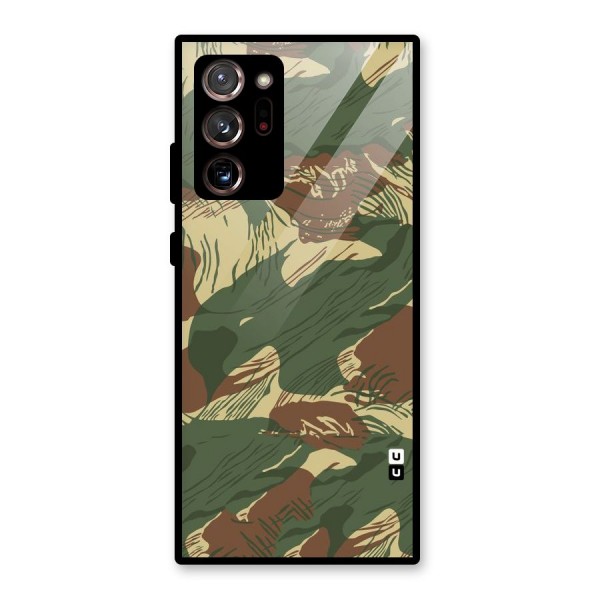 Army Design Glass Back Case for Galaxy Note 20 Ultra