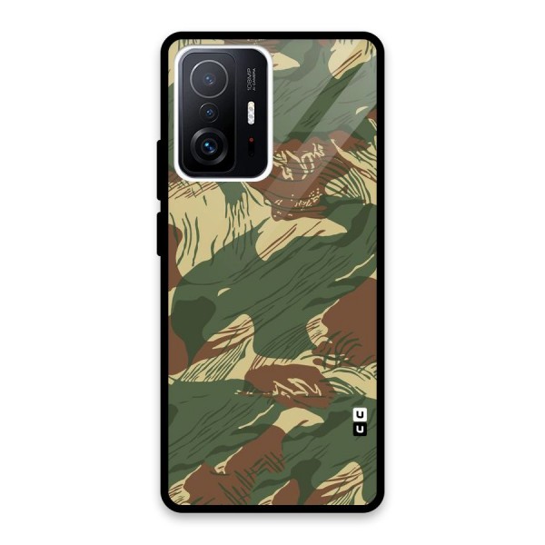 Army Design Glass Back Case for Xiaomi 11T Pro