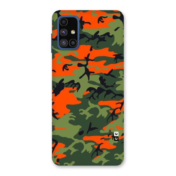 Army Pattern Back Case for Galaxy M51