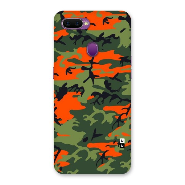 Army Pattern Back Case for Oppo F9