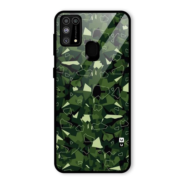 Army Shape Design Glass Back Case for Galaxy M31