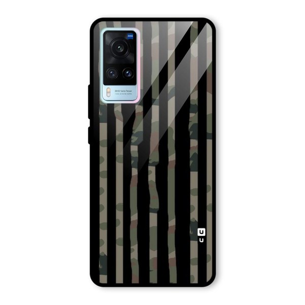 Army Stripes Glass Back Case for Vivo X60