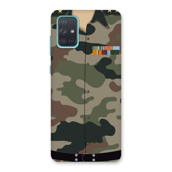 Army Uniform Back Case for Galaxy A71