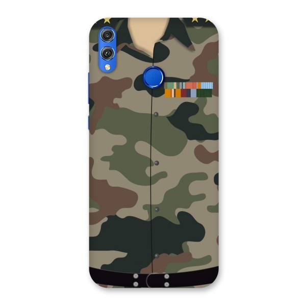 Army Uniform Back Case for Honor 8X