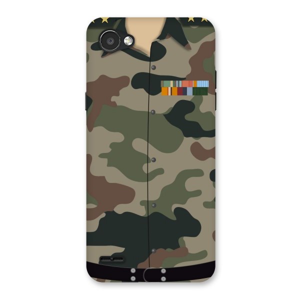 Army Uniform Back Case for LG Q6