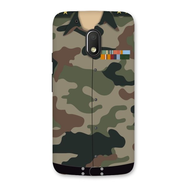 Army Uniform Back Case for Moto G4 Play