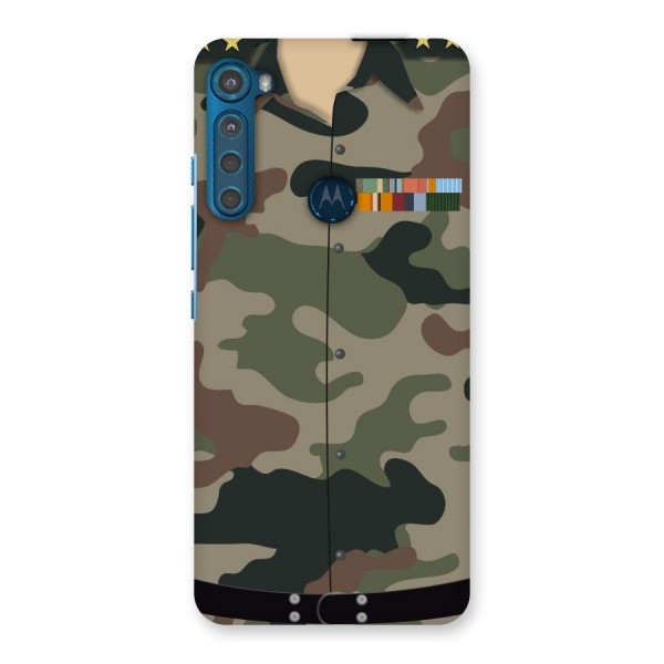 Army Uniform Back Case for Motorola One Fusion Plus