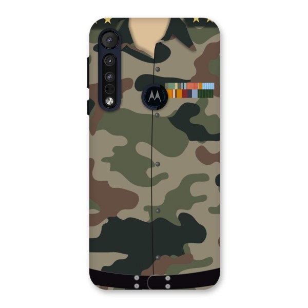 Army Uniform Back Case for Motorola One Macro