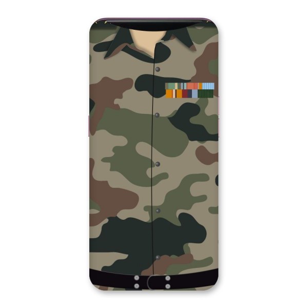 Army Uniform Back Case for Oppo Find X