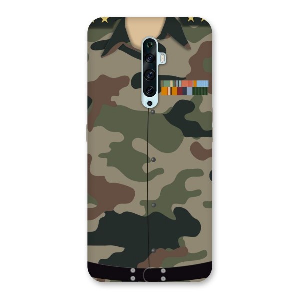 Army Uniform Back Case for Oppo Reno2 F