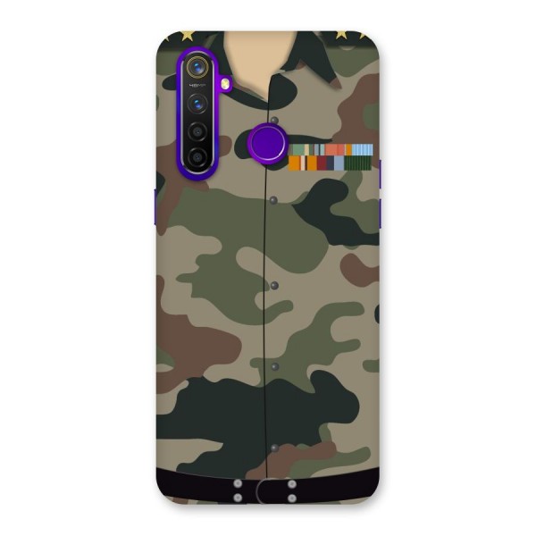 Army Uniform Back Case for Realme 5 Pro