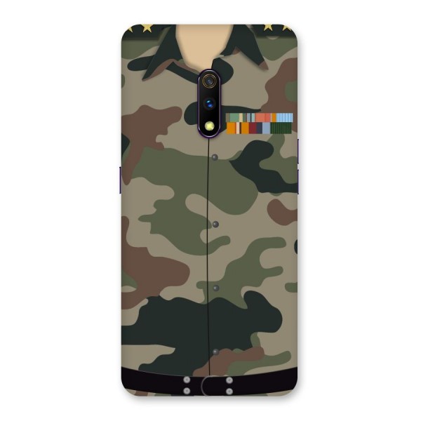 Army Uniform Back Case for Realme X